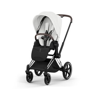 Cybex Priam Style vankrikomplekt Off White, Chrome Brown raam - Cybex