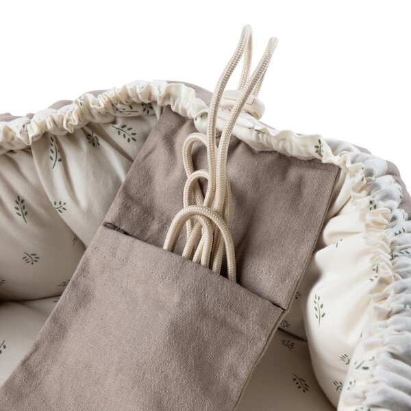 Sebra 3-in-1 Baby Nest, Sophora Leaves - Sebra
