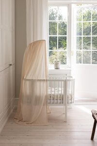Sebra Bedside Crib, Classic White - Sebra