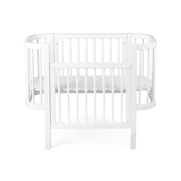 Sebra Bedside Crib, Classic White - Sebra