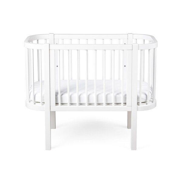 Sebra Bedside Crib, Classic White - Sebra