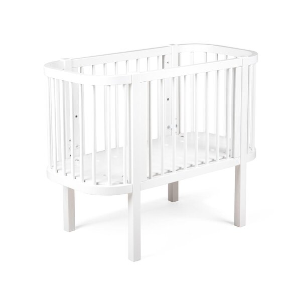Sebra Bedside Crib, Classic White - Sebra