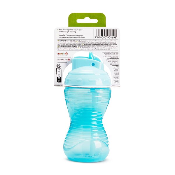 Munchkin joogipudel kõrrega (296ml), Mighty Grip, 12+kuud - Munchkin
