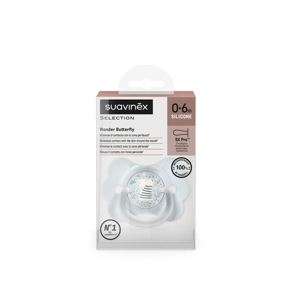 Suavinex соска 0/6m Bunny Blue - Suavinex