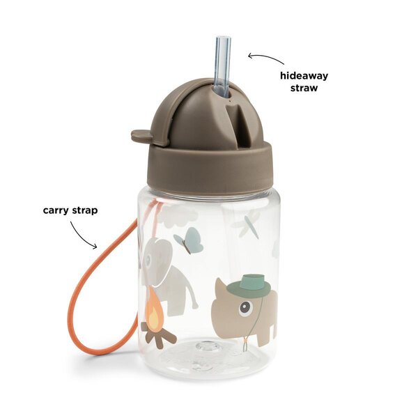 Done by Deer Straw bottle Tiny trails 280ml Sand - Done by Deer