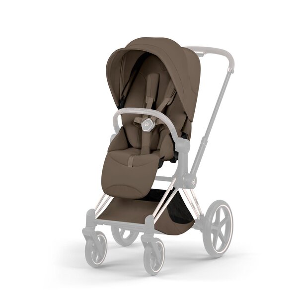 Cybex Priam Style vankrikomplekt Coconut Brown, Chrome Brown raam - Cybex