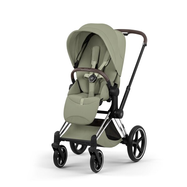 Cybex Priam Style vankrikomplekt Sage Green, Chrome Brown raam - Cybex