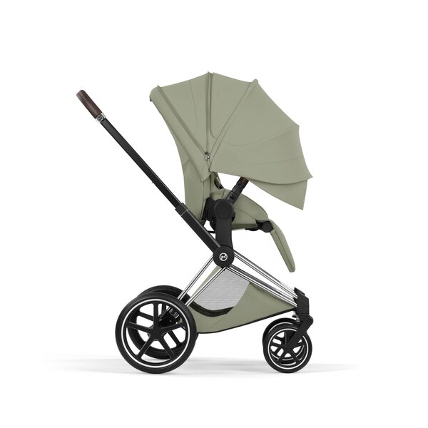 Cybex Priam Style vankrikomplekt Sage Green, Chrome Brown raam - Cybex