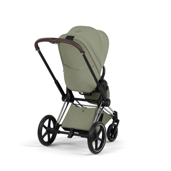 Cybex Priam Style vankrikomplekt Sage Green, Chrome Brown raam - Cybex
