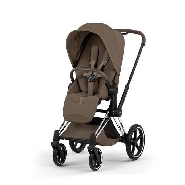 Cybex Priam Style vankrikomplekt Coconut Brown, Chrome Brown raam - Cybex