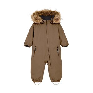 Color Kids Baby Coverall W. Fake Fur - Color Kids