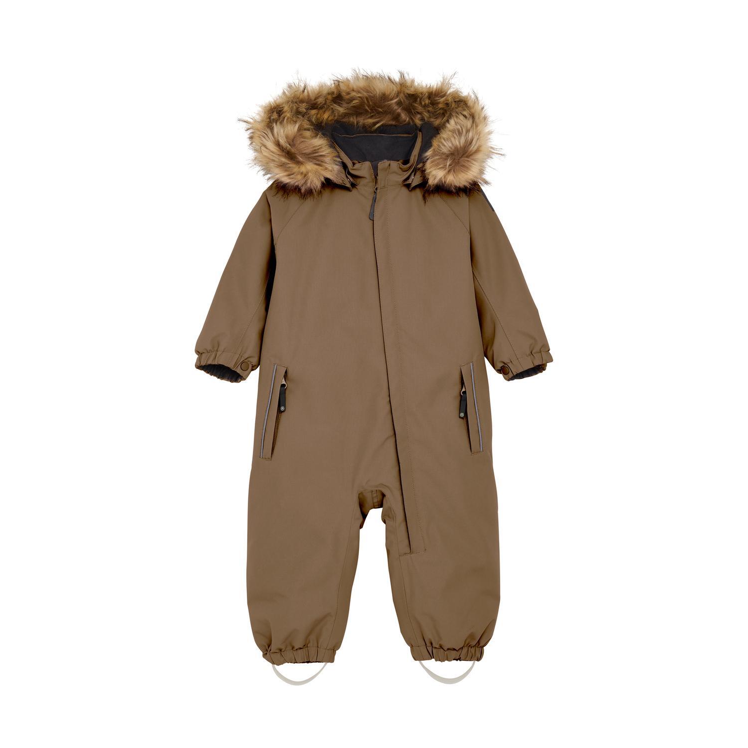 Color Kids Baby Coverall W. Fake Fur - Color Kids