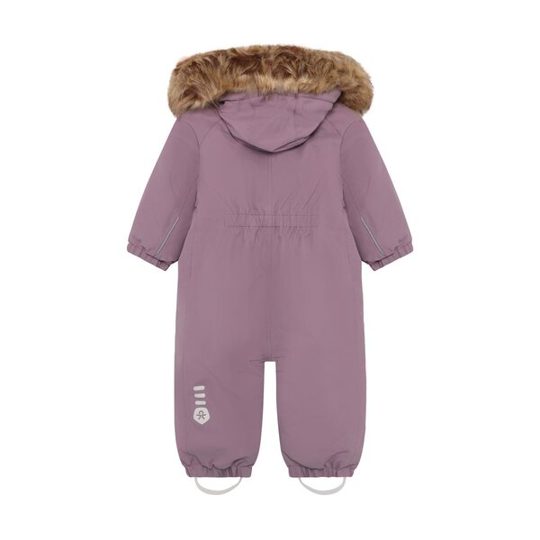 Color Kids Baby Coverall W. Fake Fur - Color Kids