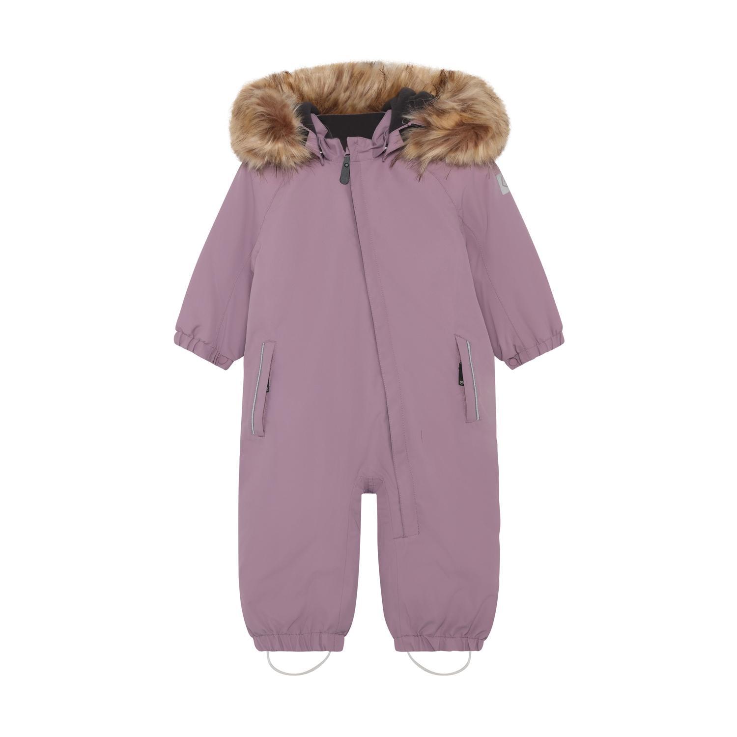 Color Kids Baby Coverall W. Fake Fur - Color Kids