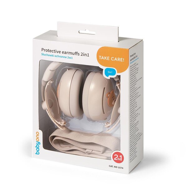 BabyOno Protective earmuffs 2 in 1 - BabyOno