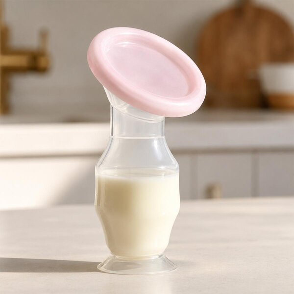 BabyOno 1399/01 Silicone breast pump - collector Beige - BabyOno