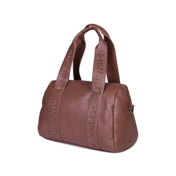 Childhome Mommy Club Nursery Bag Vegan Leather Dark Brown - Childhome