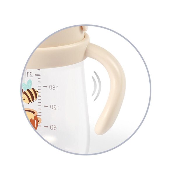 BabyOno бутылочка с соломинкой 270ml, Beige - BabyOno