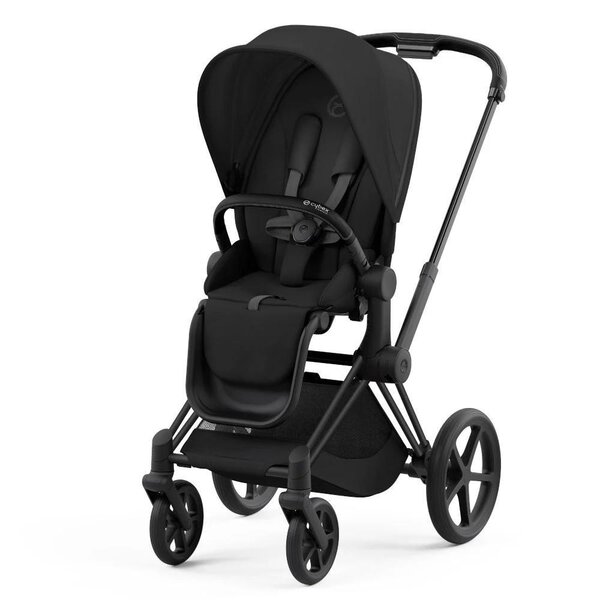 Cybex Priam V4 vankrikomplekt Spring Blossom-Sepia Black, raam Matt Black - Cybex