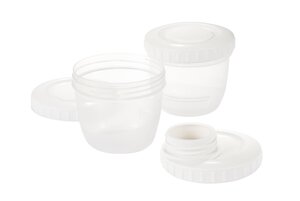 Difrax breast pump connector with storage containers - Carriwell