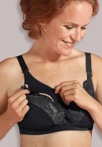 Carriwell Microfibre Lace Nursing Bra, II white - Carriwell