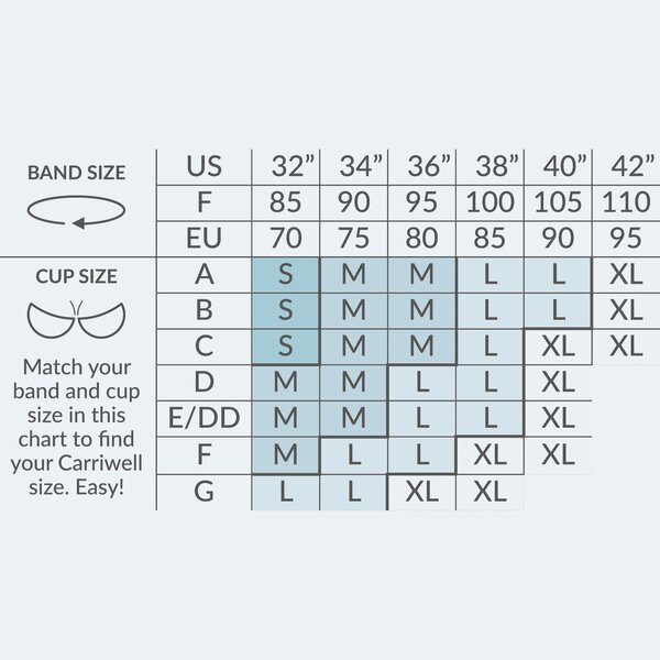 Carriwell Seamless Nursing Bra, S white - Carriwell