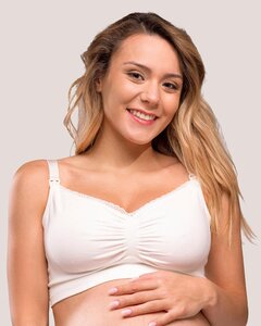 Carriwell Seamless Organic Nursing Bra, black - Mamalicious