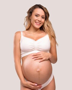 Carriwell Seamless Organic Nursing Bra, black - Mamalicious