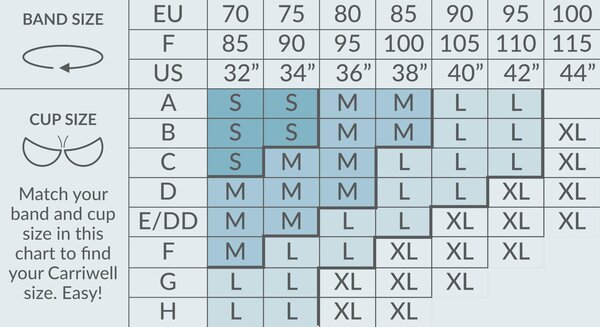 Carriwell Seamless Organic Nursing Bra, S black - Carriwell