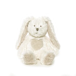 Teddykompaniet 1554-Teddy Cream Bunny, mini 24cm white - Teddykompaniet