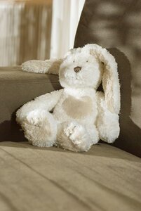 Teddykompaniet 1554-Teddy Cream Bunny, mini 24cm white - Done by Deer